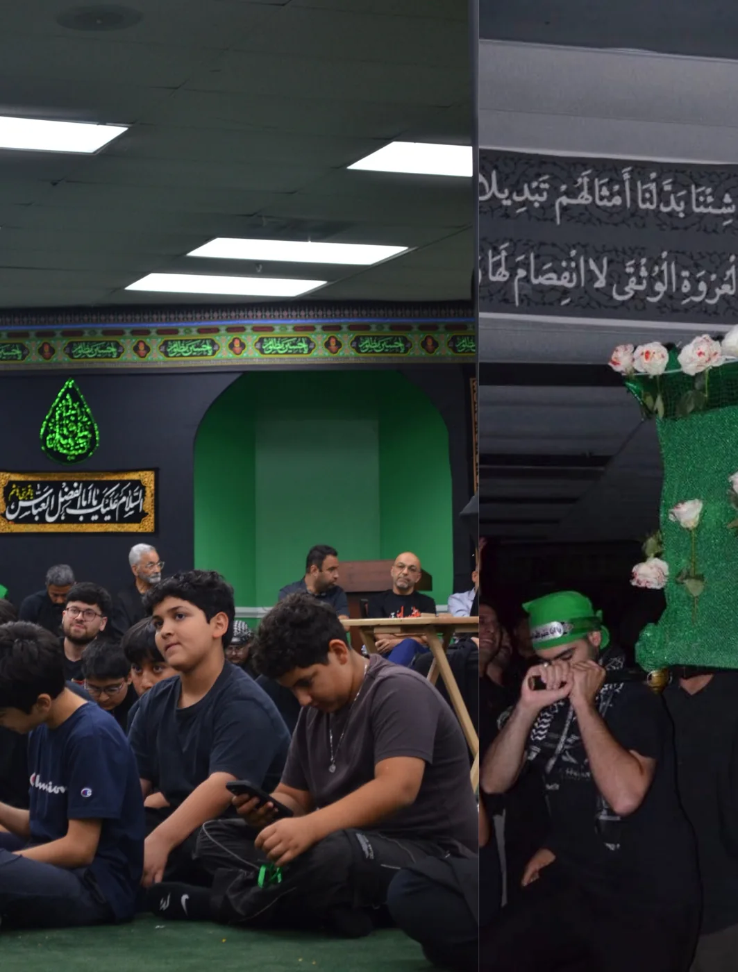 Community members gathered for prayers and remembrance at Imam Ali Center