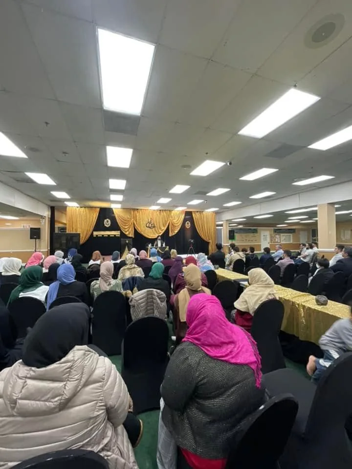 Community members celebrating the birth anniversaries of Imam Ali and Imam Jawad